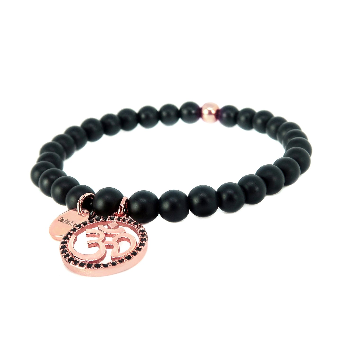 Ohm Yoga Bracelet Rose Gold