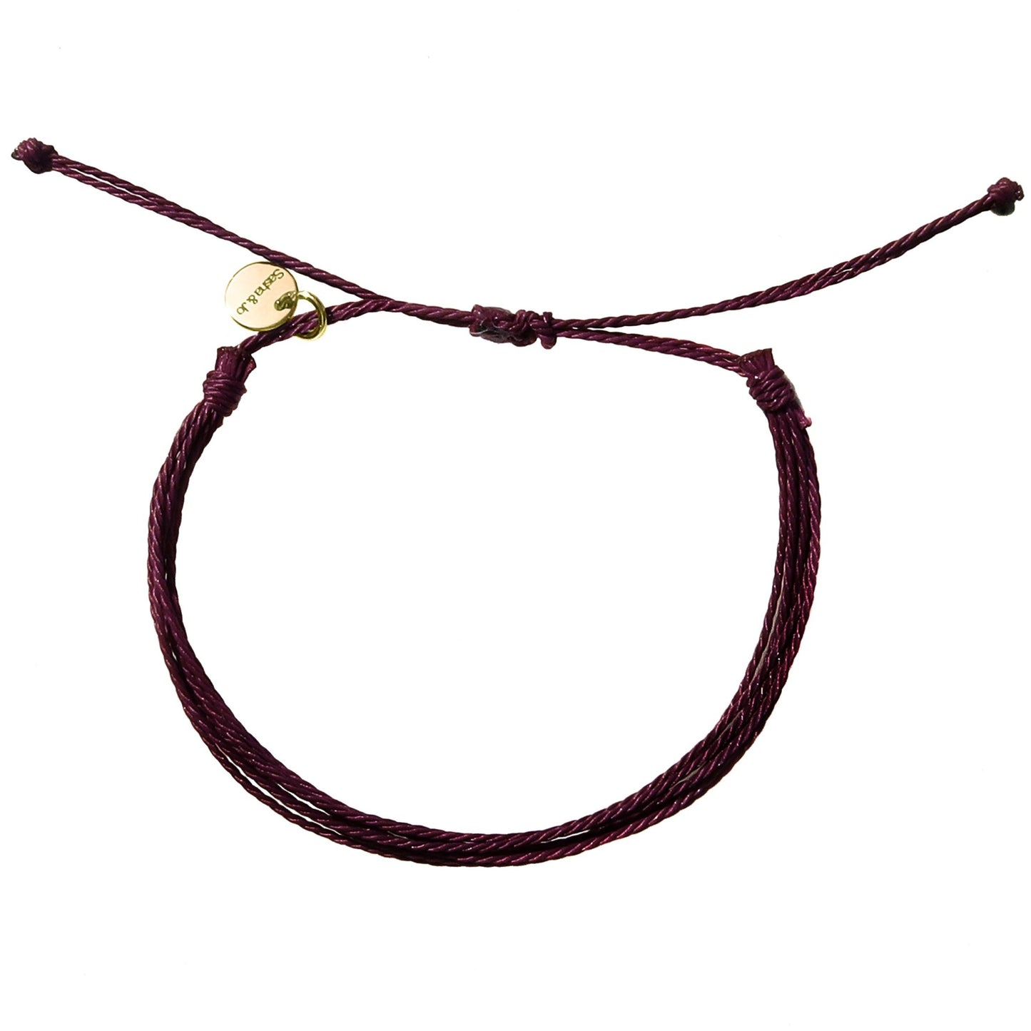 Sasha & Jo charcoal brown friendship bracelet