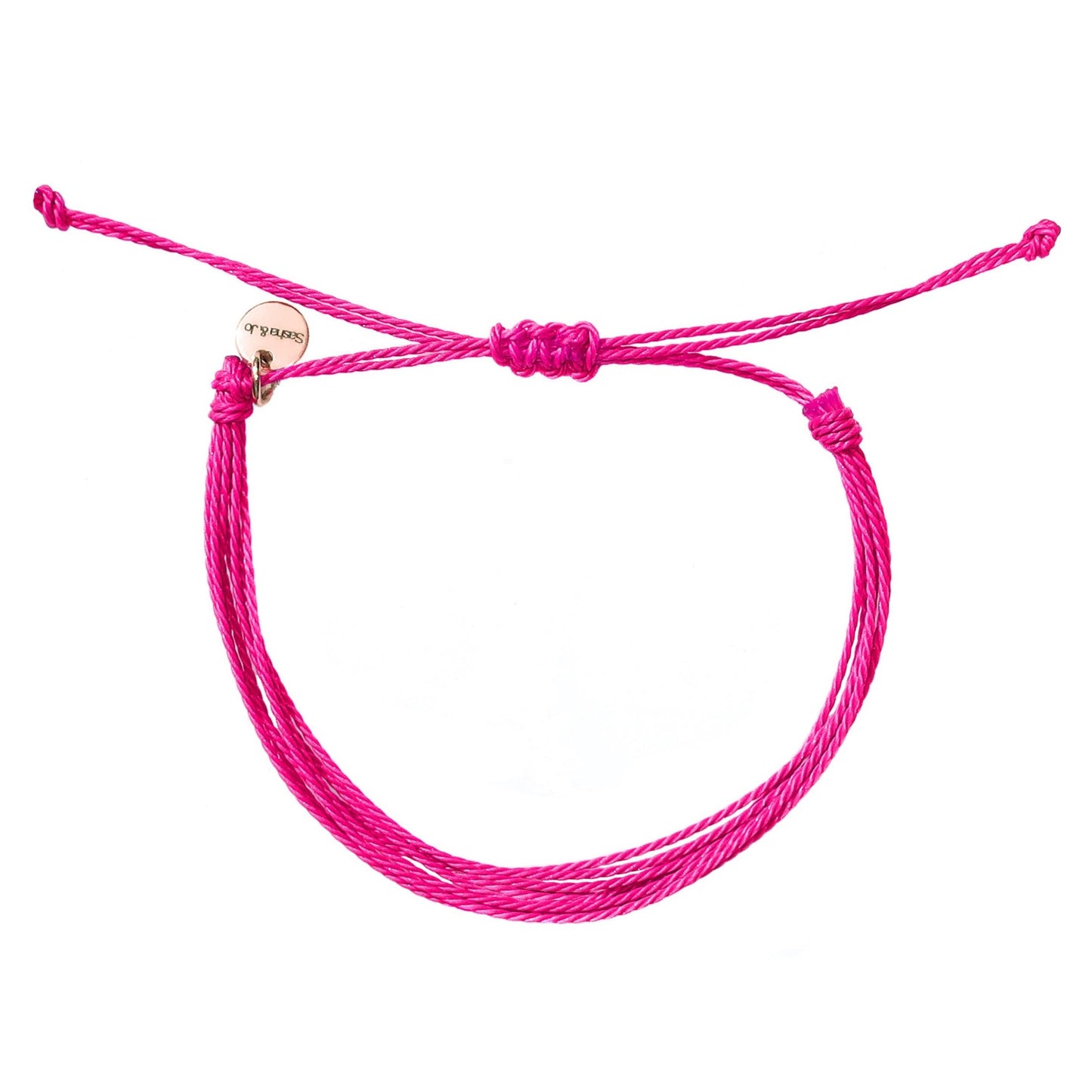 Sasha & Jo fuchsia friendship bracelet