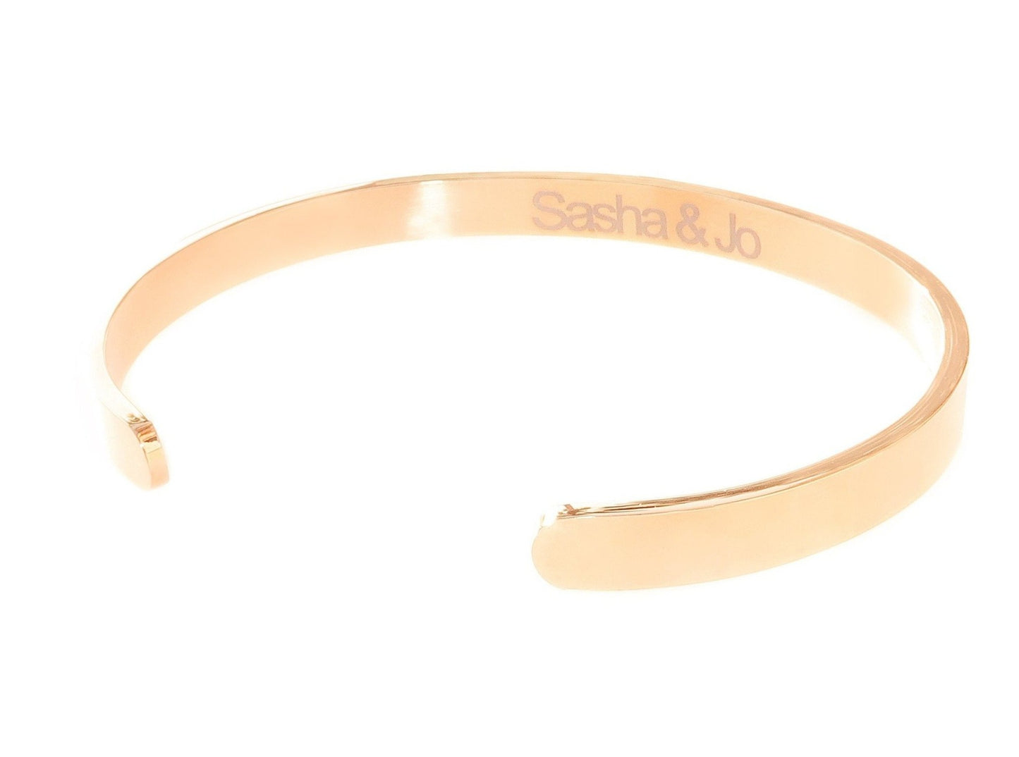 Sasha & Jo rose gold stainless steel cuff