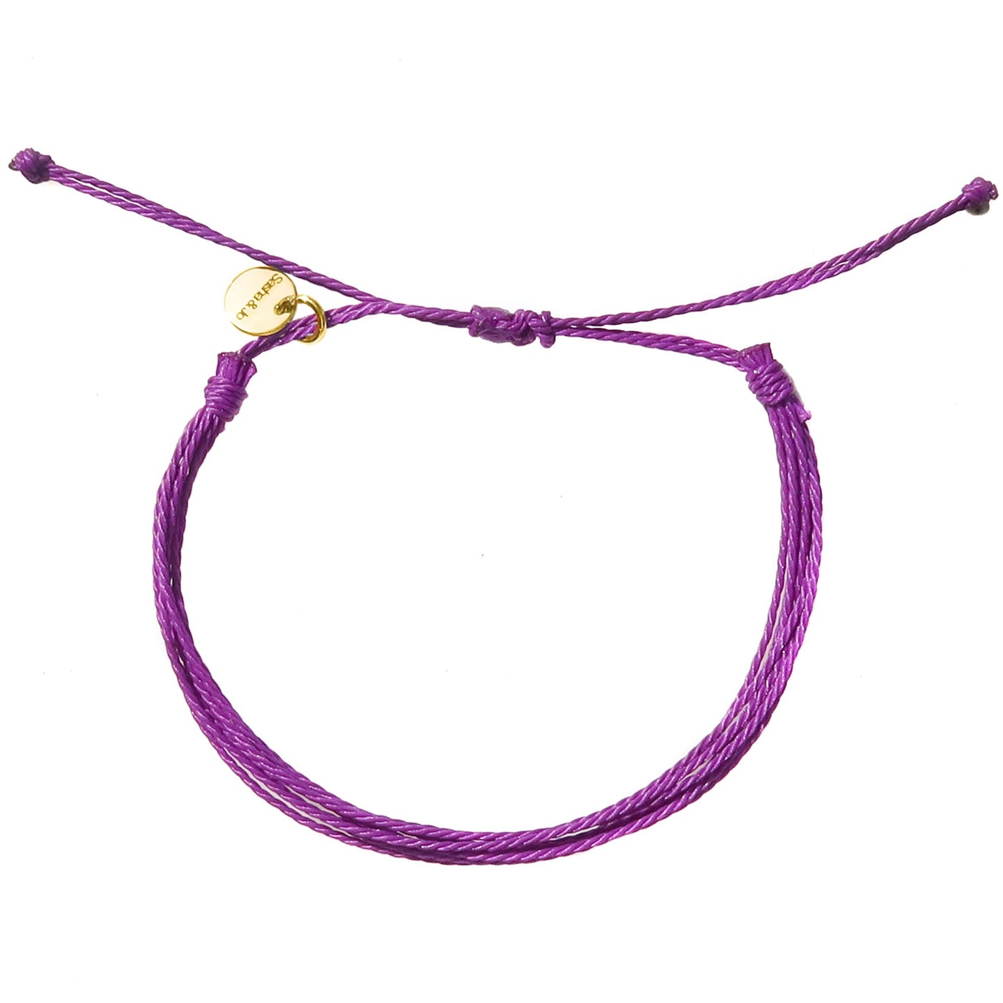 Sasha & Jo mauve friendship bracelet