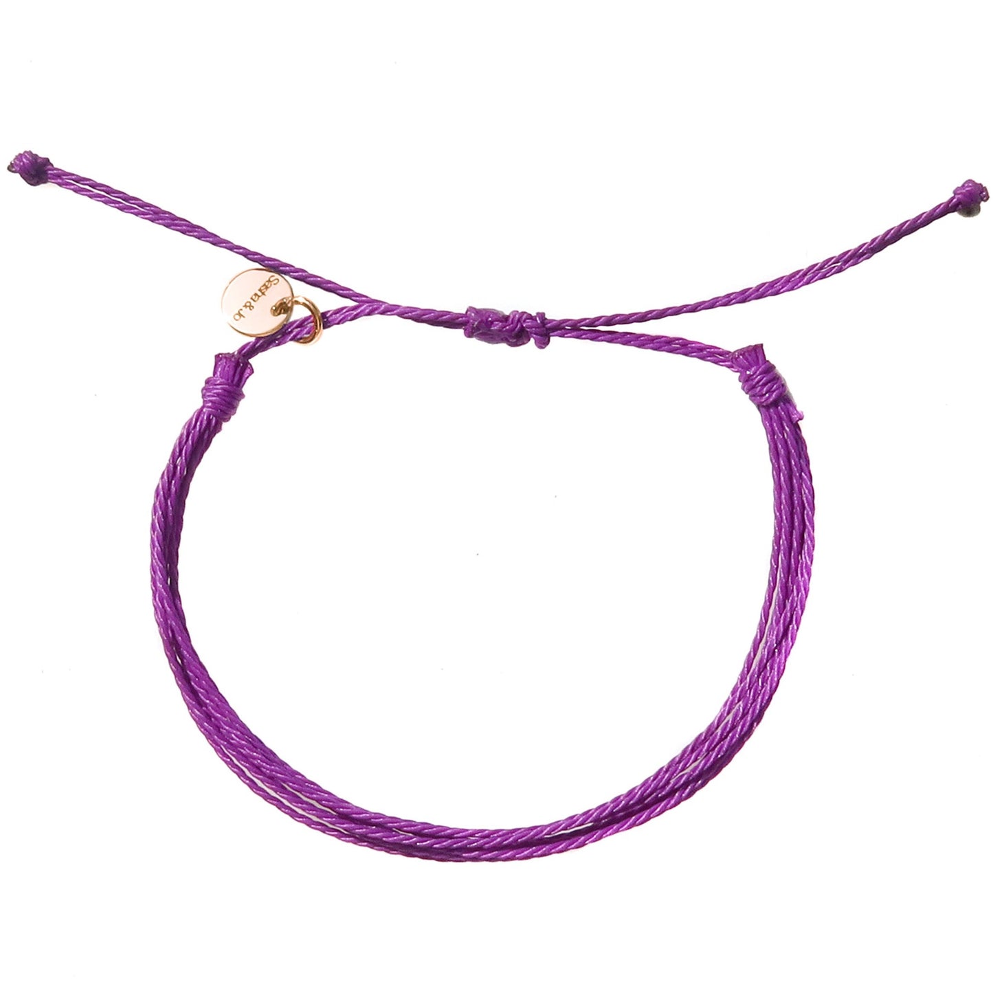 Sasha & Jo mauve friendship bracelet