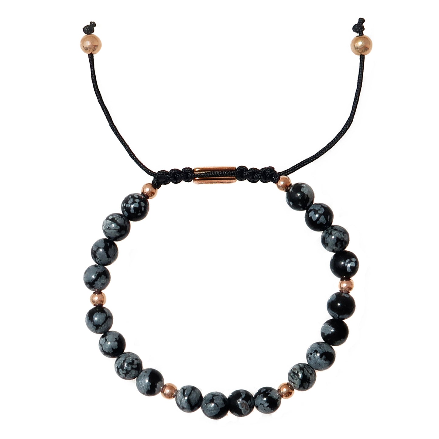 Sasha & Jo snowflake obsidian bracelet