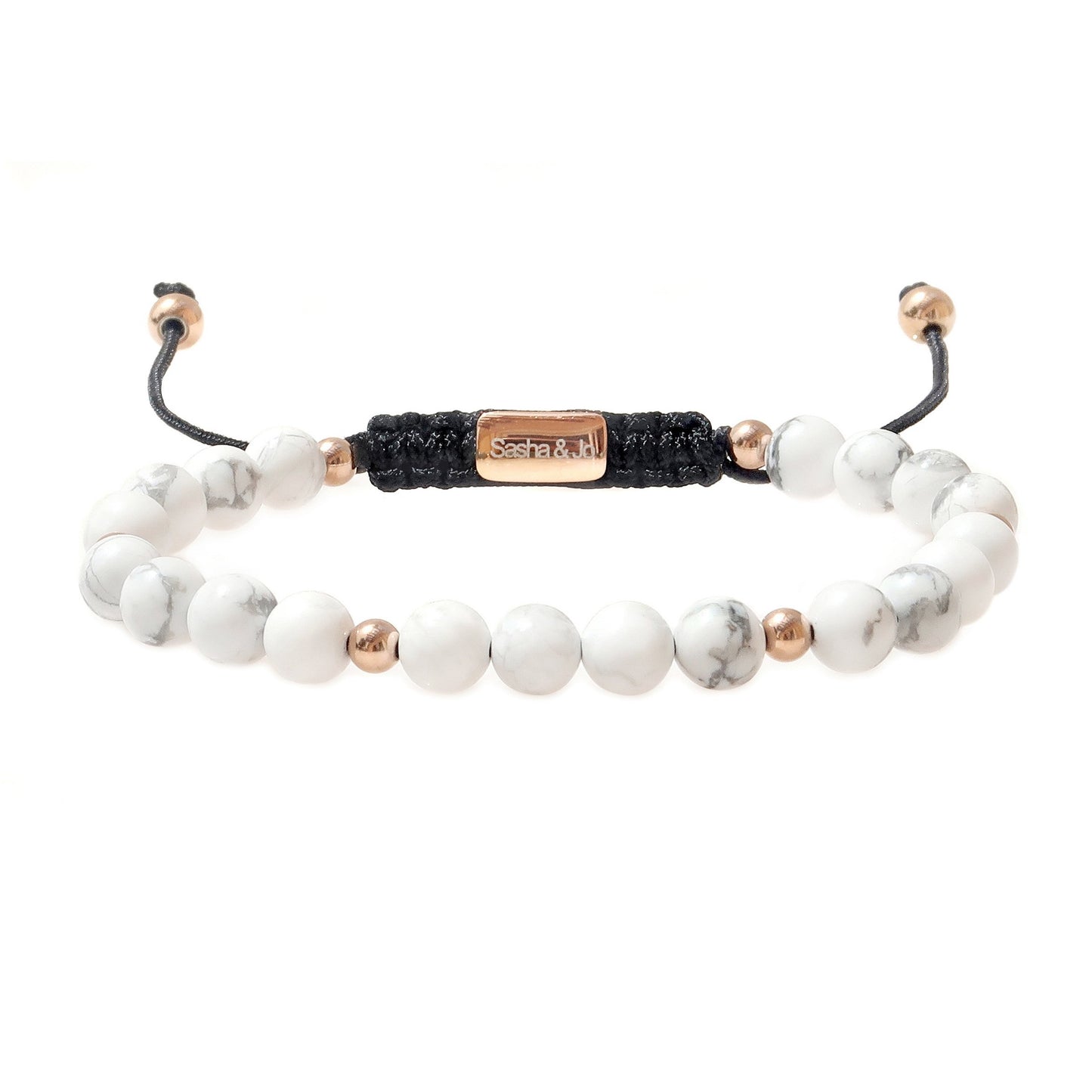 Sasha & Jo white howlite beads bracelet