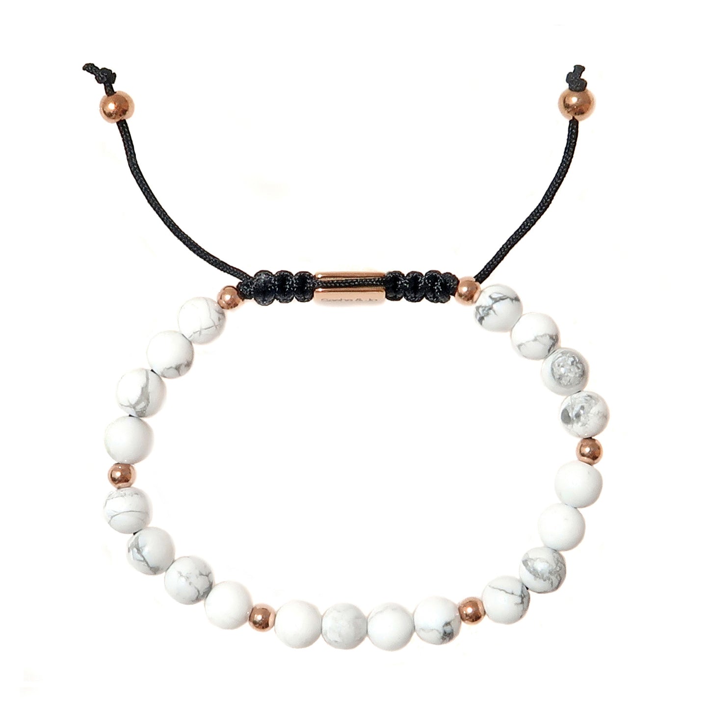 Sasha & Jo white howlite beads bracelet