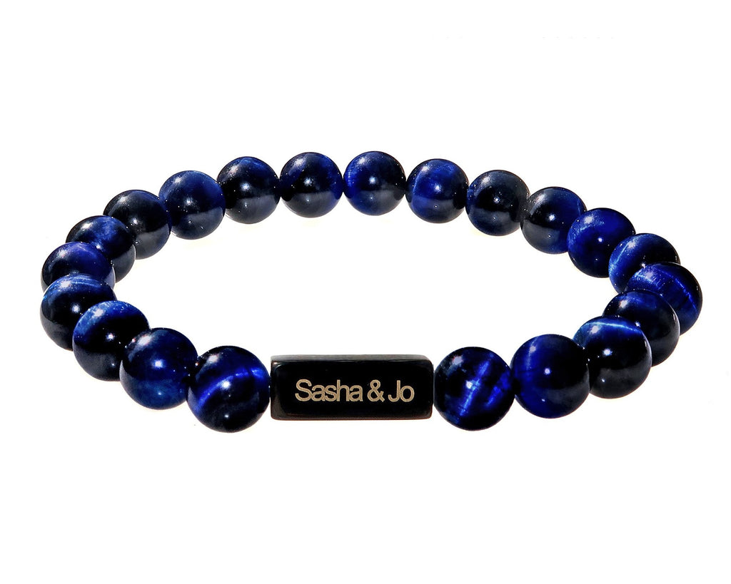 Sasha & Jo blue tiger eye beads bracelet