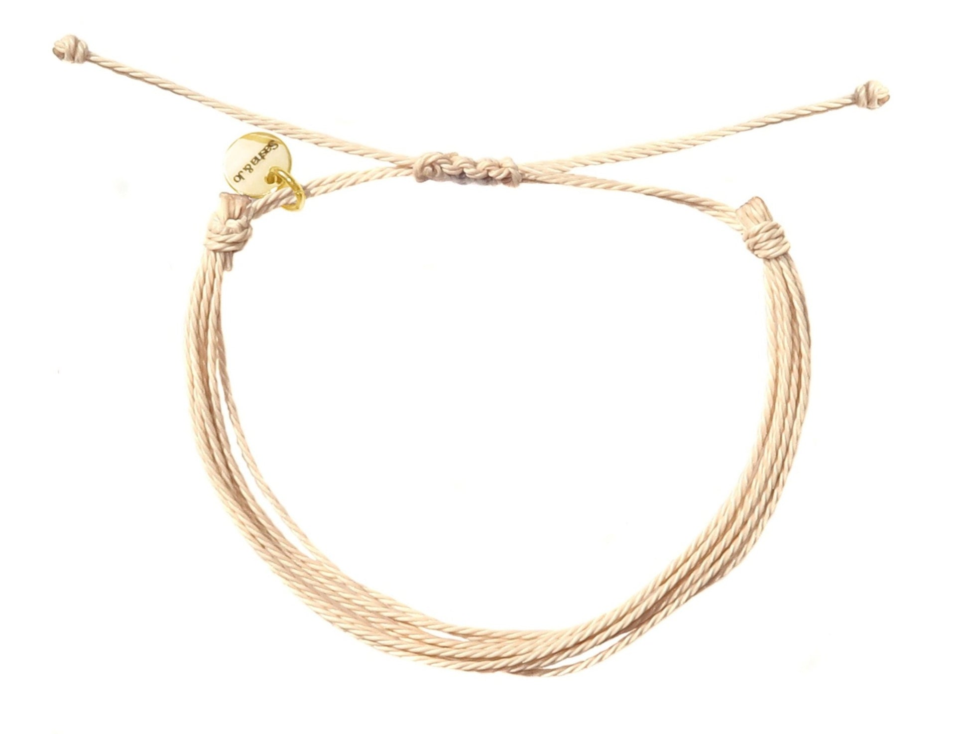 Sasha & Jo champagne friendship bracelet