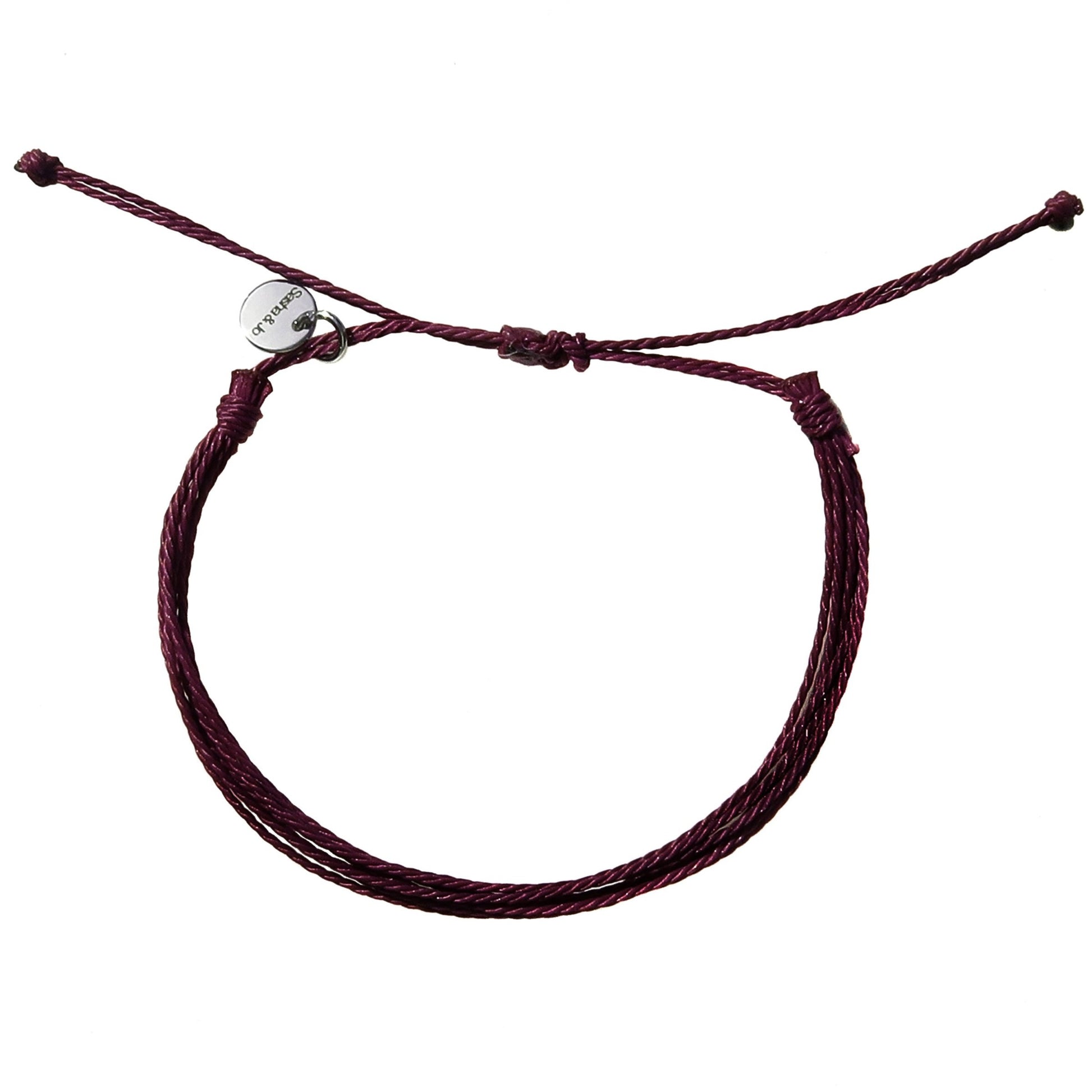 Sasha & Jo charcoal brown friendship bracelet