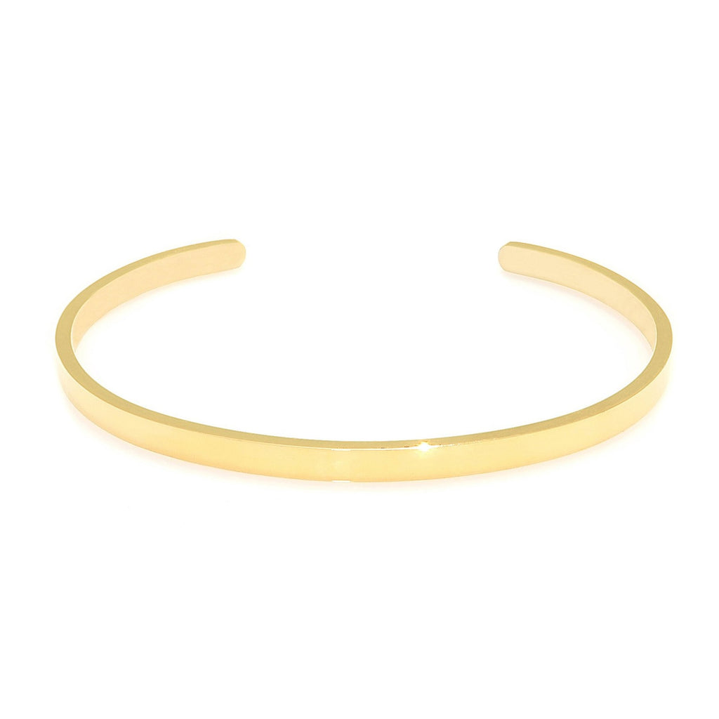Sasha & Jo gold stainless steel slim cuff