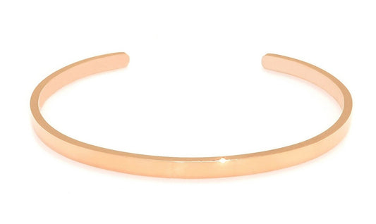 Sasha & Jo rose gold stainless steel slim cuff