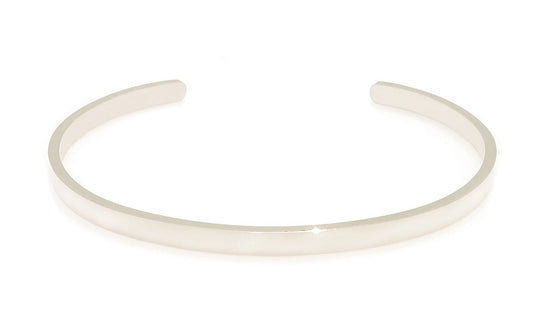 Sasha & Jo silver stainless steel slim cuff