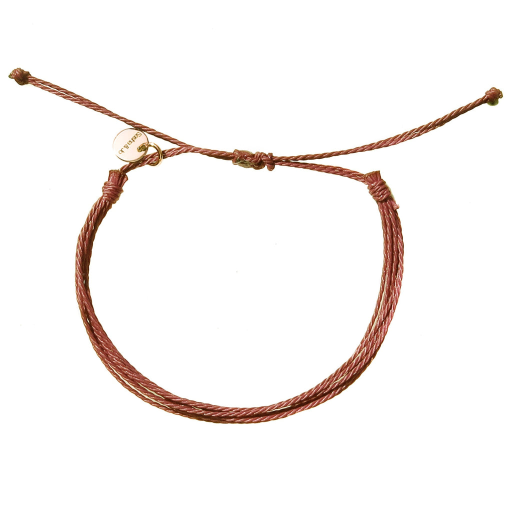 Sasha & Jo hazelnut brown friendship bracelet