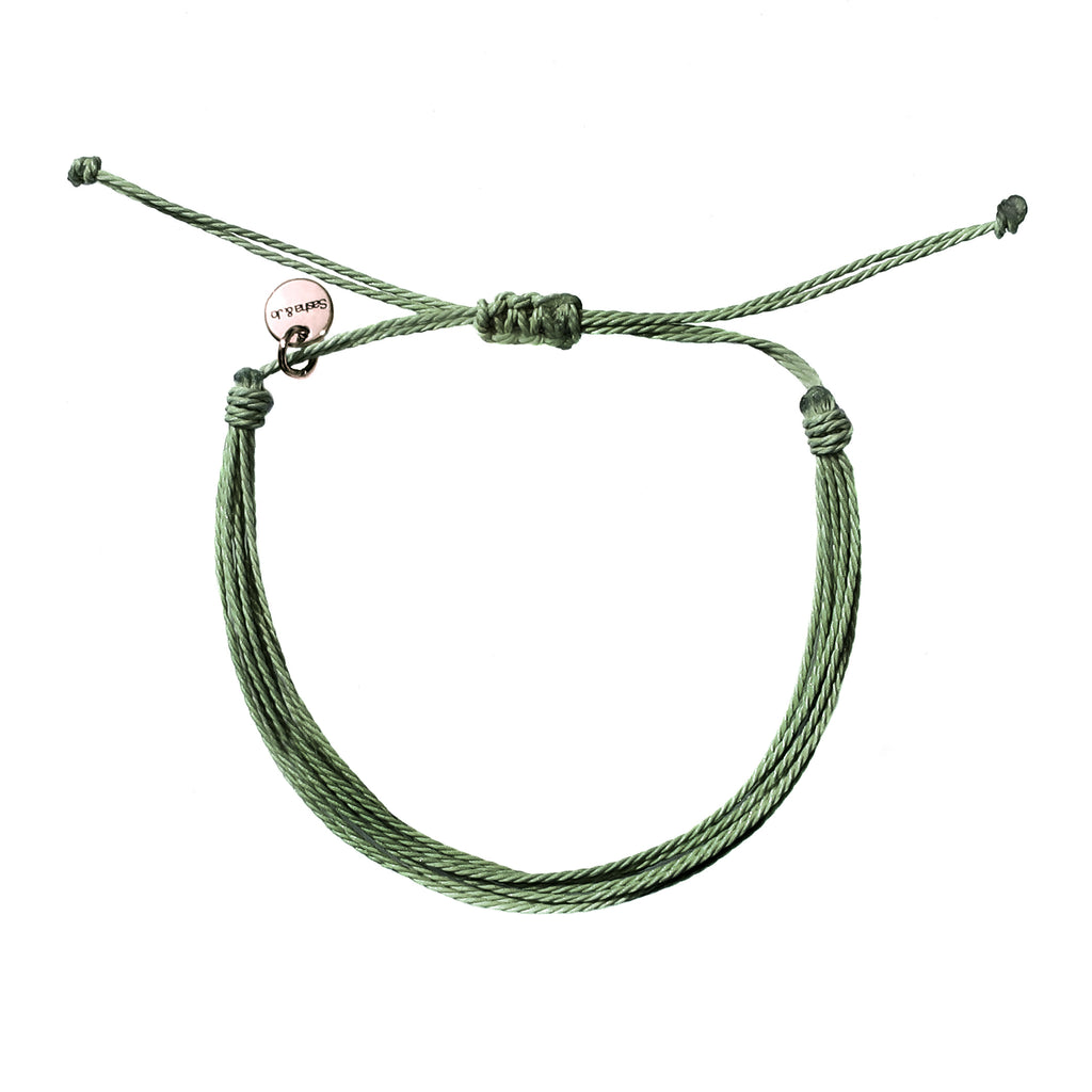 Sasha & Jo khaki friendship bracelet