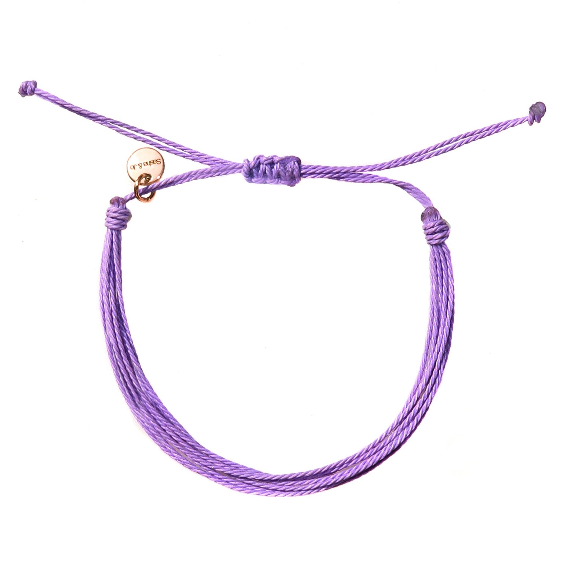 Sasha & Jo lavender friendship bracelet