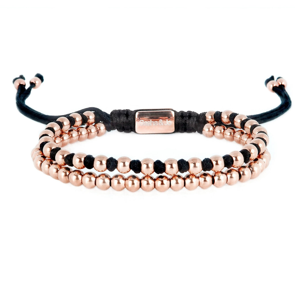 Sasha & Jo rose gold beads bracelet