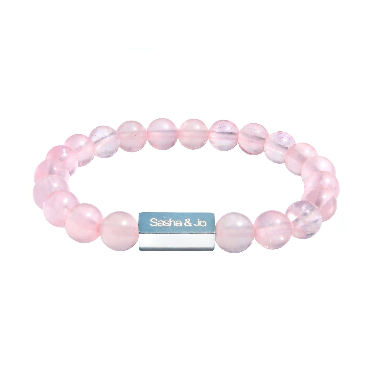 Sasha & Jo rose quartz beads bracelet