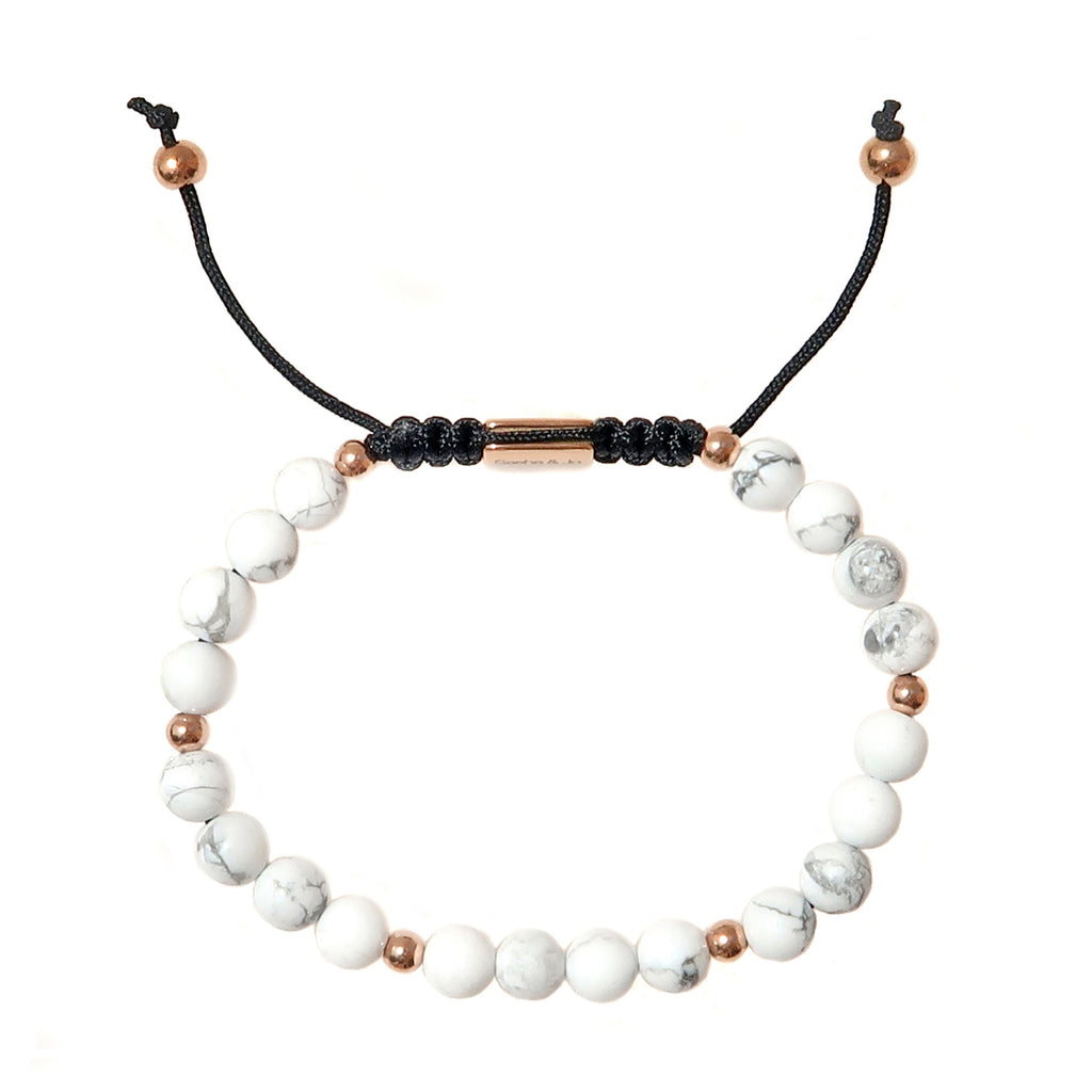 Sasha & Jo white howlite beads bracelet