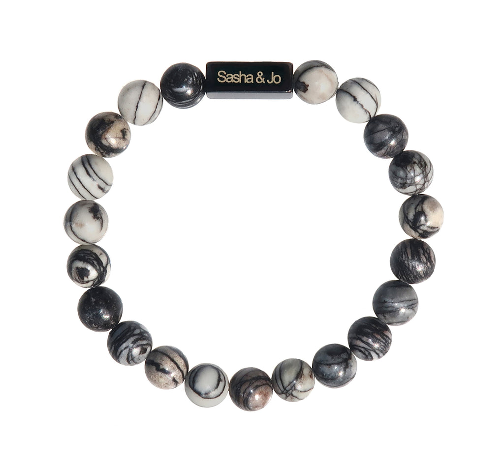 Sasha & Jo zebra jasper beads bracelet